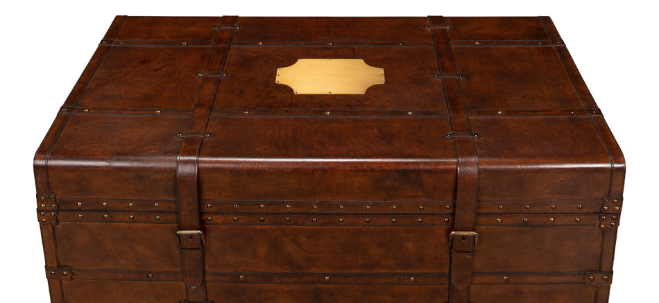 Laramie Trunk Coffee Table by Sarreid Ltd - view 5