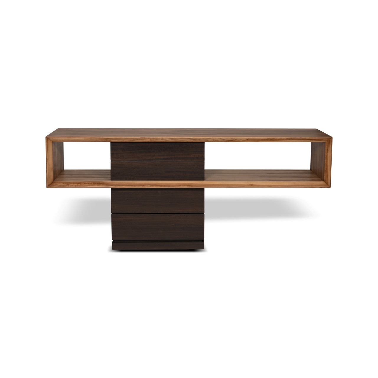 IE Series - Mensa - Console - Smoked Eucalyptus Top - Redgum Base