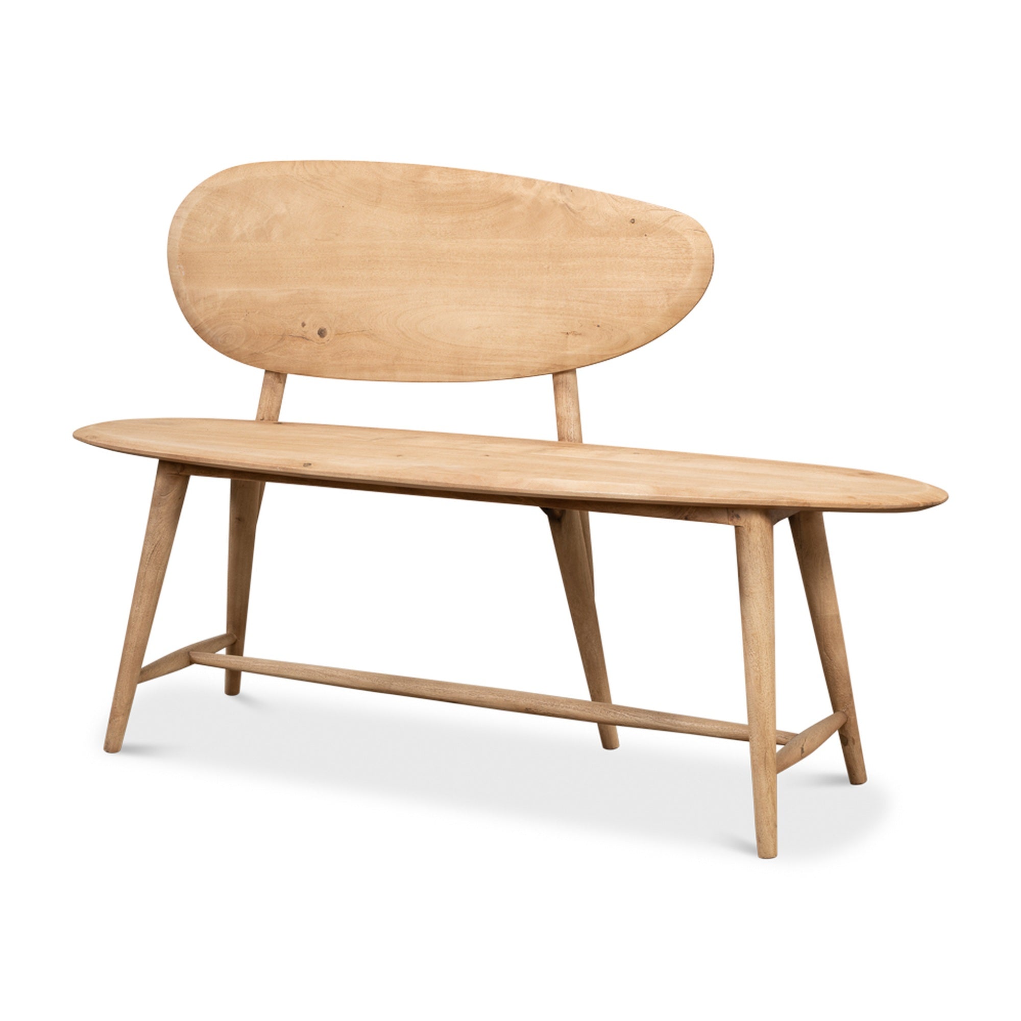 Pebble Bench (1 Back) Lionskin Finish by Sarreid Ltd
