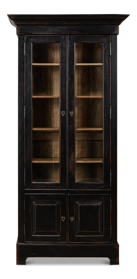Bookcase In Ebony Finish by Sarreid Ltd - view 2