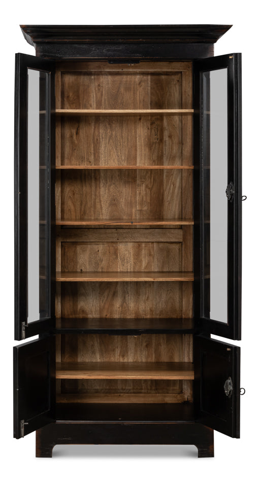 Bookcase In Ebony Finish by Sarreid Ltd - view 3