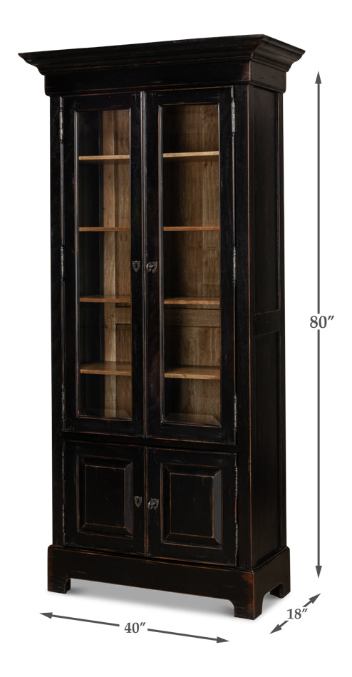 Bookcase In Ebony Finish by Sarreid Ltd - view 7