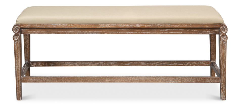 Smith Building Parlor Bench by Sarreid Ltd - view 2
