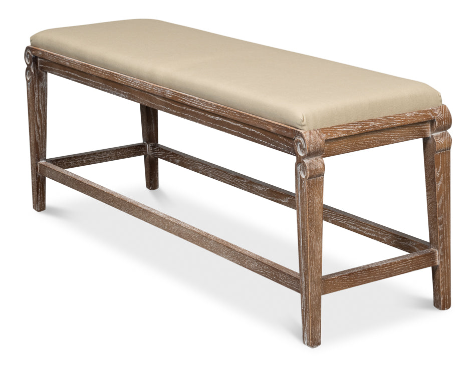 Smith Building Parlor Bench by Sarreid Ltd - view 3