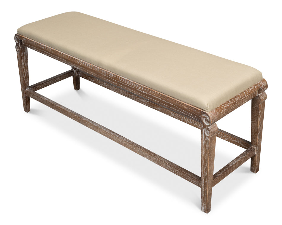 Smith Building Parlor Bench by Sarreid Ltd - view 4