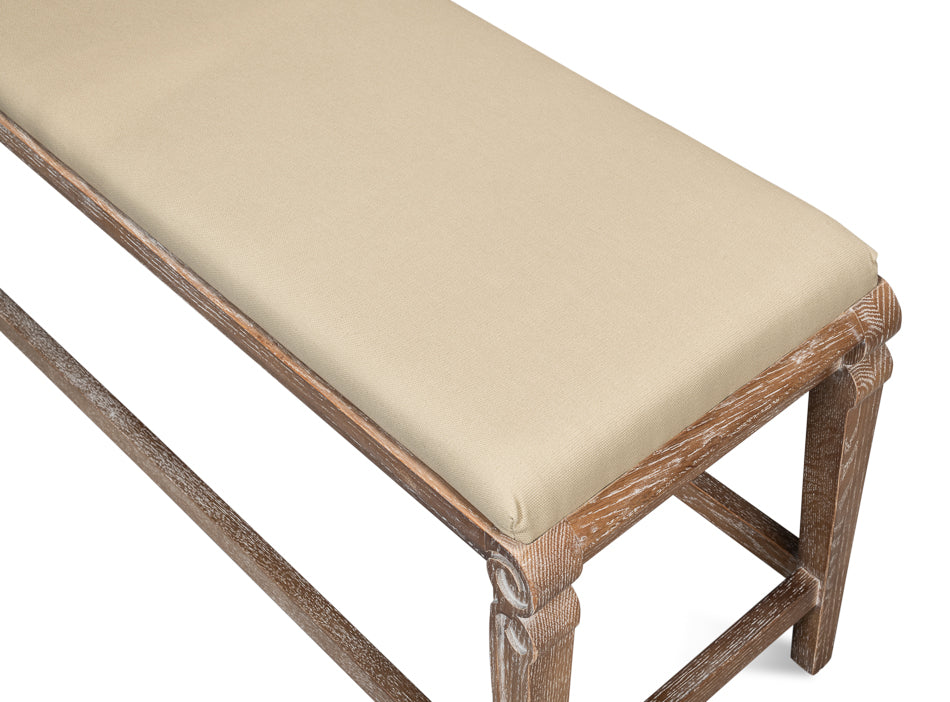 Smith Building Parlor Bench by Sarreid Ltd - view 5