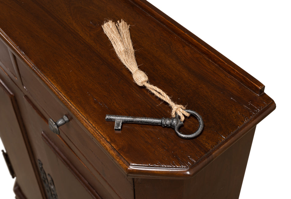 Austrian Hall Cabinet, Walnut by Sarreid Ltd - view 10