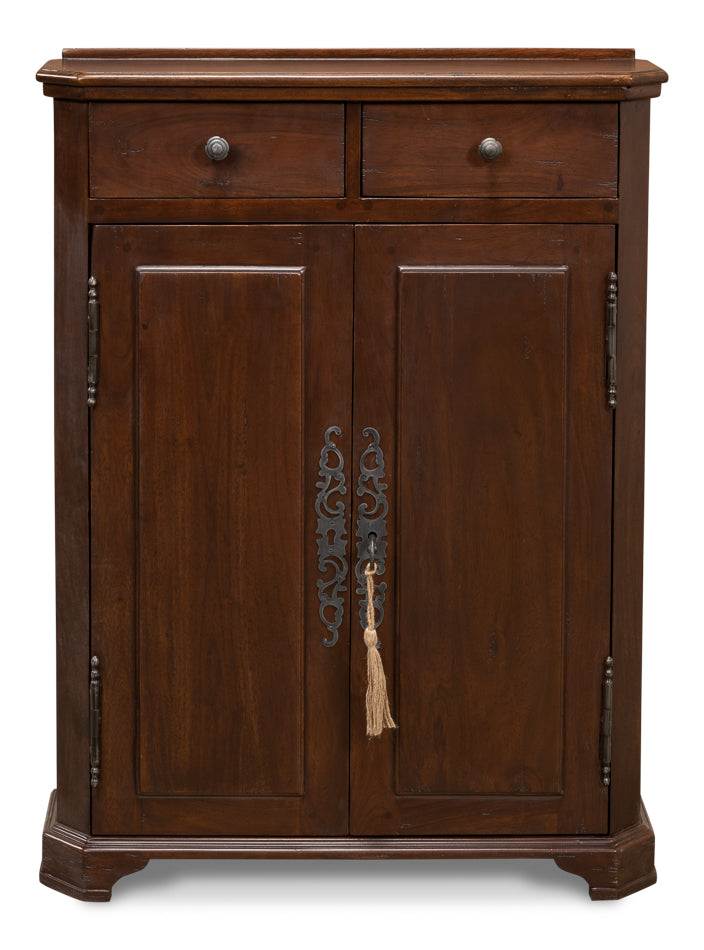 Austrian Hall Cabinet, Walnut by Sarreid Ltd - view 2