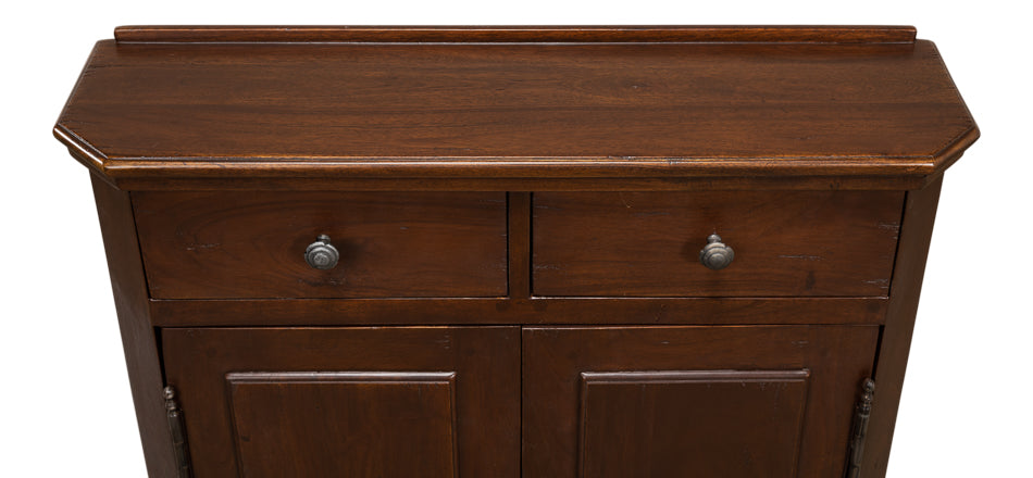 Austrian Hall Cabinet, Walnut by Sarreid Ltd - view 4