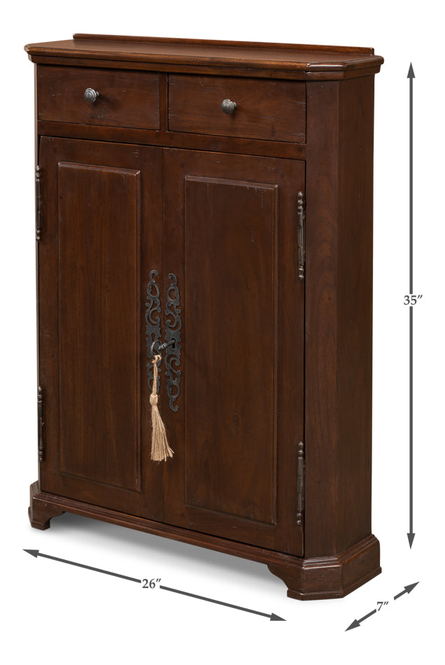Austrian Hall Cabinet, Walnut by Sarreid Ltd - view 6
