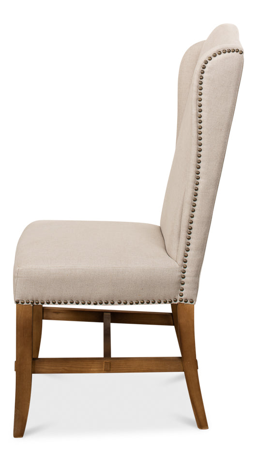 High Back Dining Chair by Sarreid Ltd - view 3
