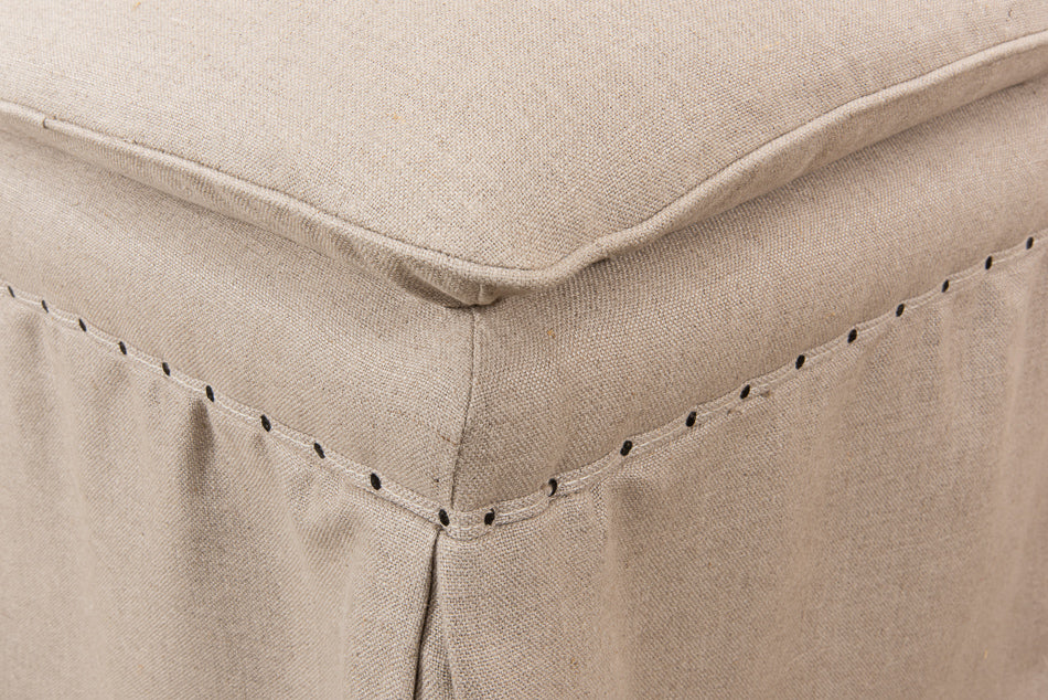 Draped Ottoman by Sarreid Ltd - view 5