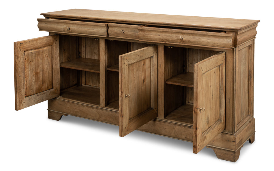 Cafe Au Lait Buffet, Driftwood Finish by Sarreid Ltd - view 3