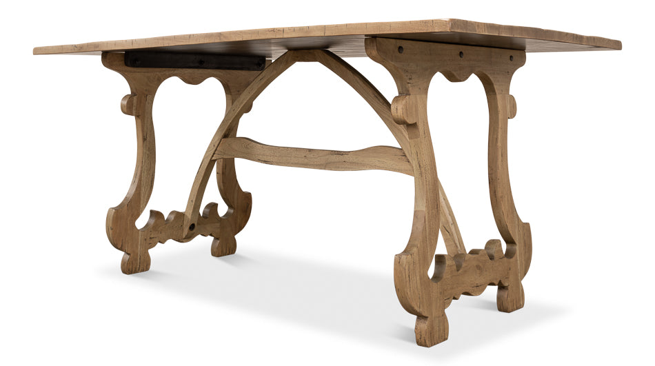 Calambac Dining Table, Driftwood Finish by Sarreid Ltd - view 11