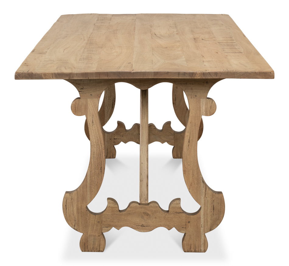 Calambac Dining Table, Driftwood Finish by Sarreid Ltd - view 3