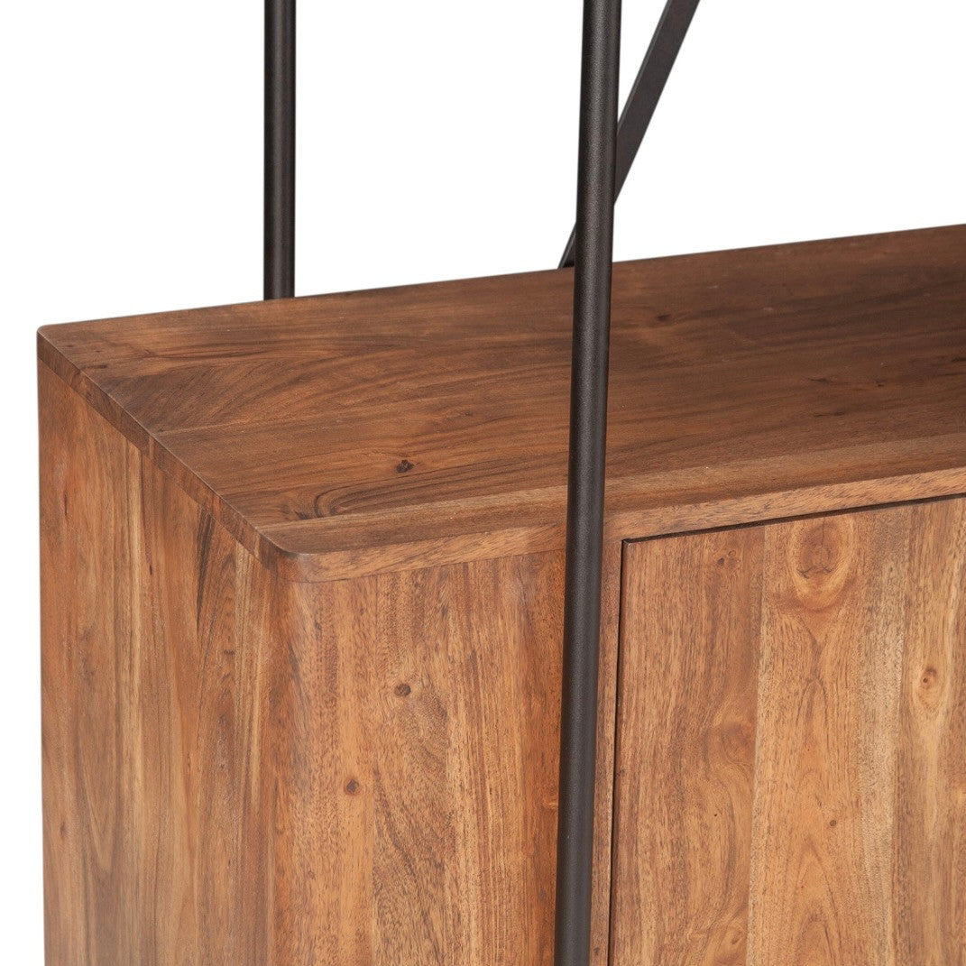 Valor 75" Bookshelf in Pecan Brown