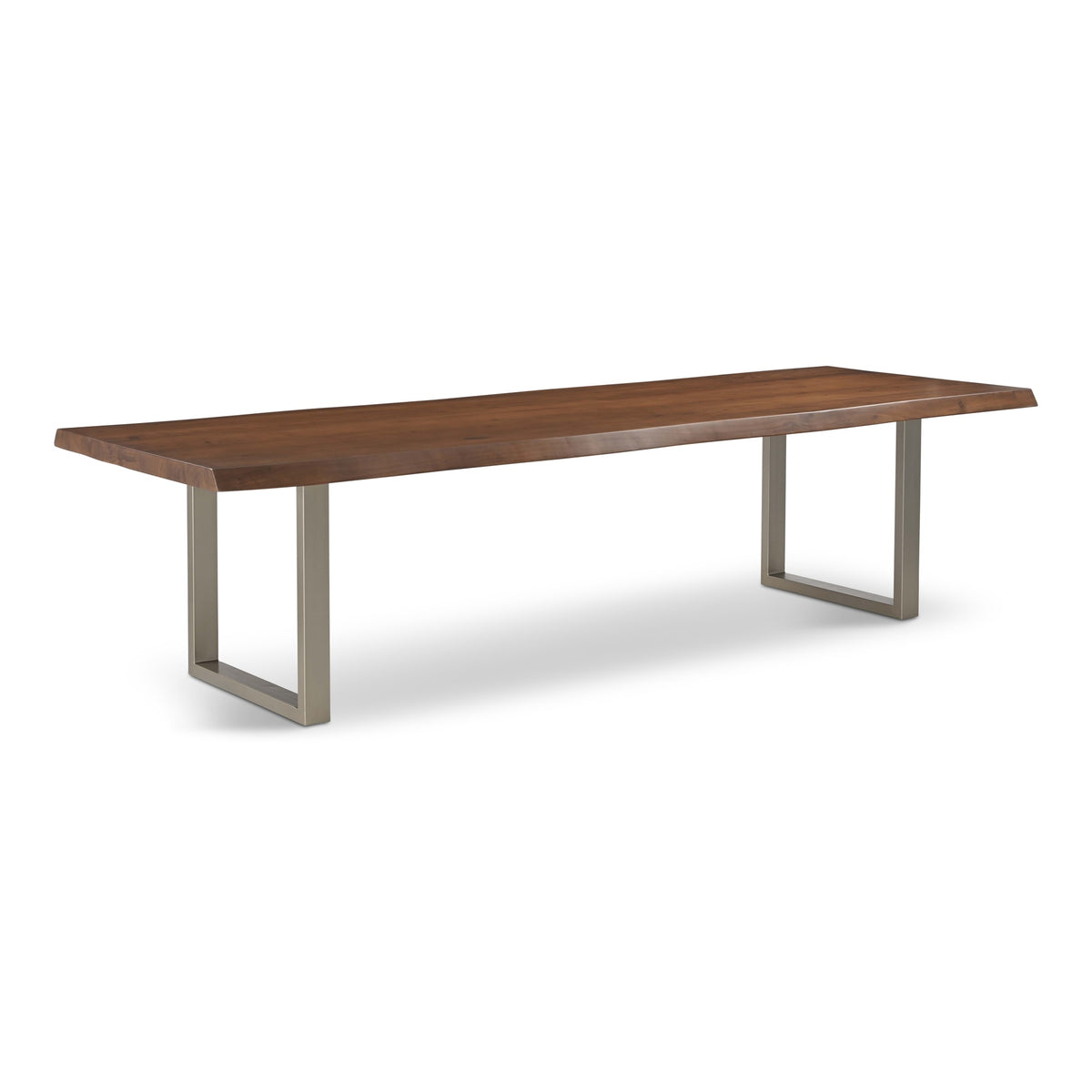 Brooks Dining Table U Base 40" x 116" Americano Top - Pewter Base by Urbia - detail 2
