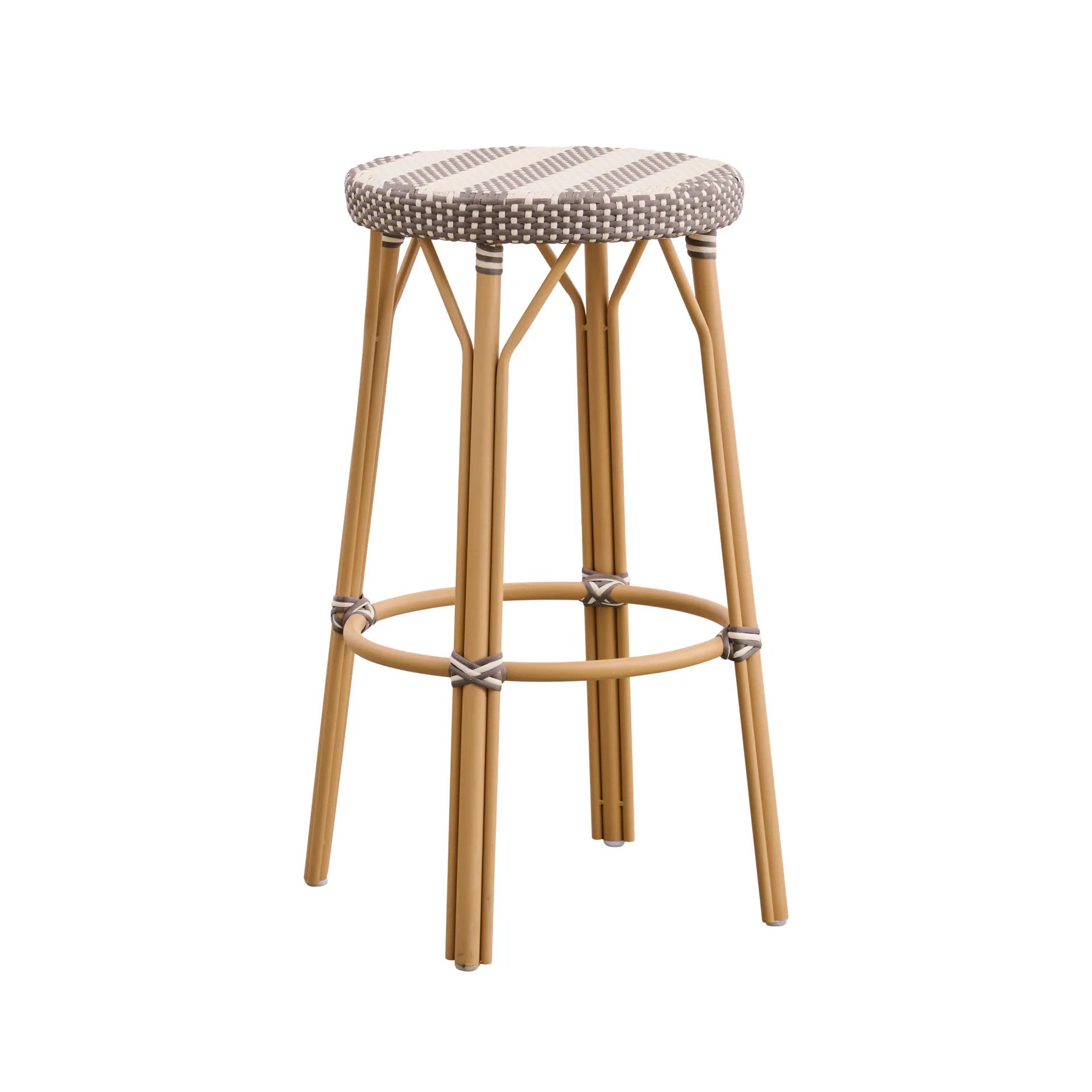 Simone Exterior Bar Stool - Stripe