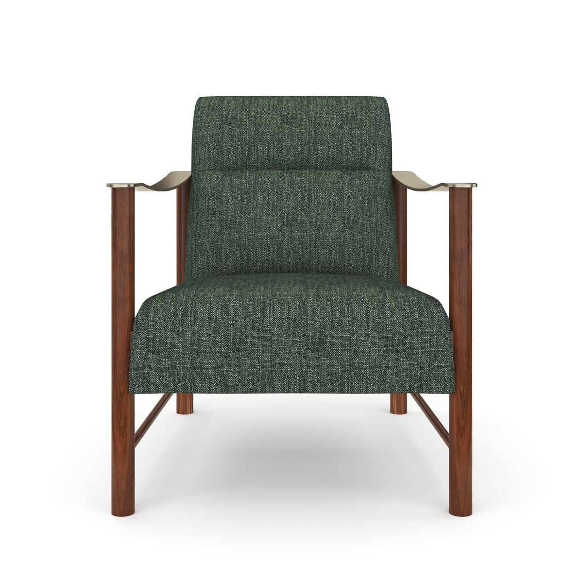 Slant Accent Chair Champagne Gold 28" by Caracole
