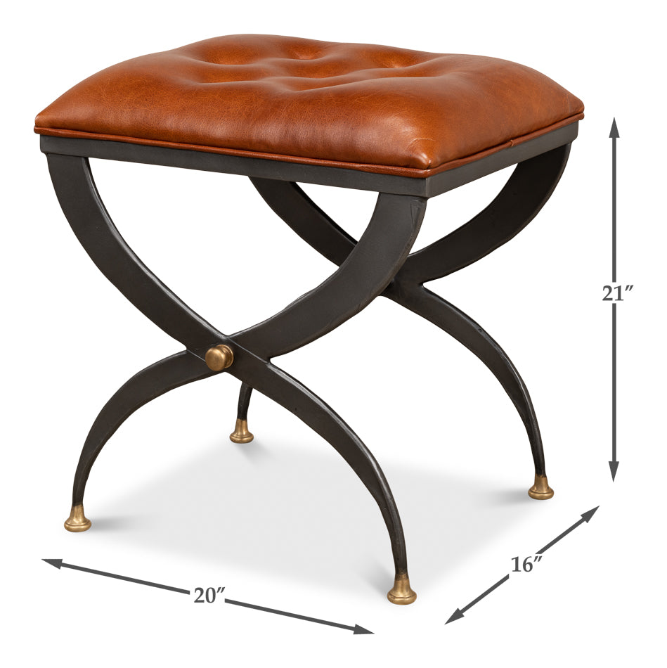 Mathsson Stool by Sarreid Ltd - view 6