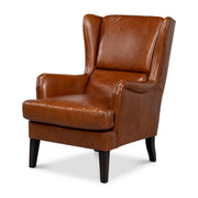 Elite Wing Lounge Chair, Vintage Havana by Sarreid Ltd