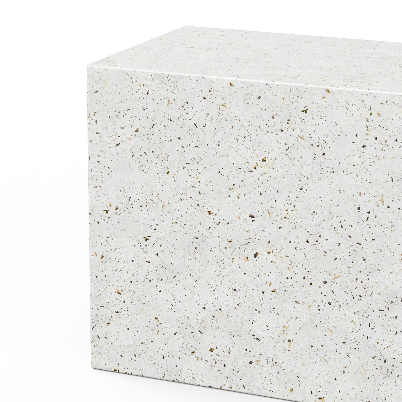 Mixx - Una Bench - 59.75" - Ivory Terrazzo