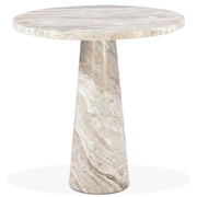 Nile 30" Round Dining Table in Brown Toronto Marble