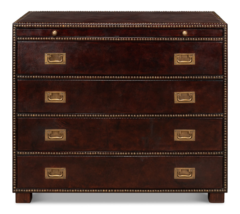 Studded Gentleman's Chest by Sarreid Ltd - view 2