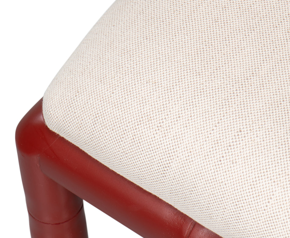 Brighton Bamboo Side Chair, Red by Sarreid Ltd - view 10