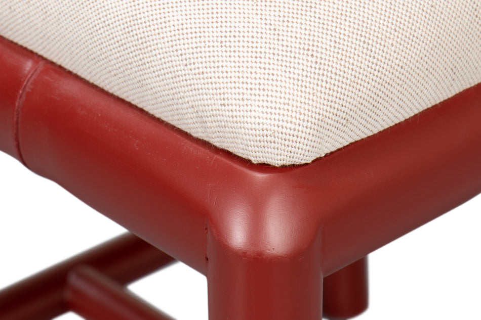 Brighton Bamboo Side Chair, Red by Sarreid Ltd - view 12