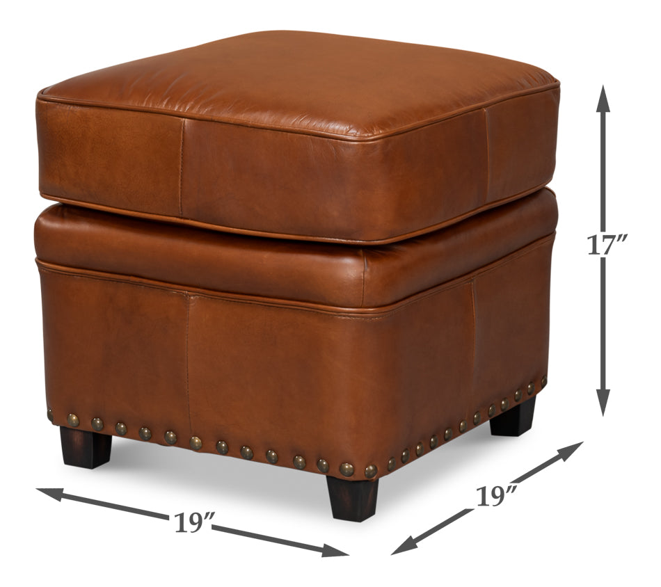 Papa's Ottoman by Sarreid Ltd - view 12