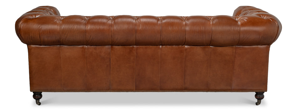 Castered Chesterfield Sofa by Sarreid Ltd - view 7