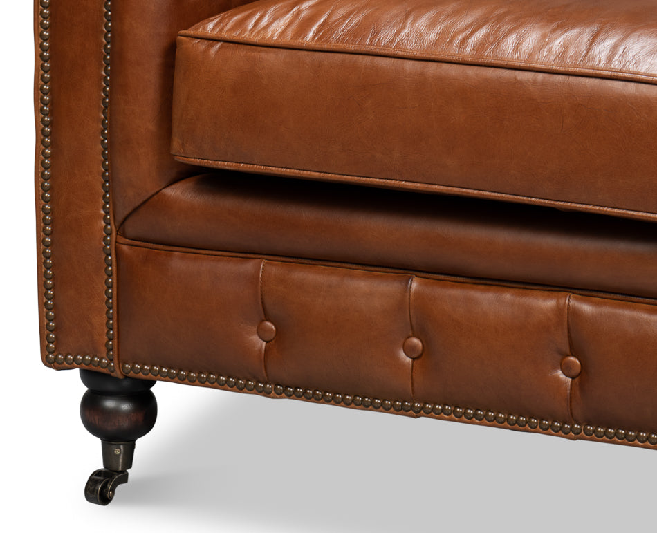 Castered Chesterfield Sofa by Sarreid Ltd - view 8