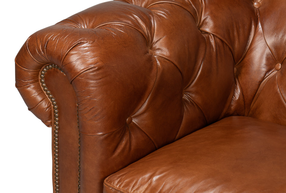 Castered Chesterfield Sofa by Sarreid Ltd - view 6
