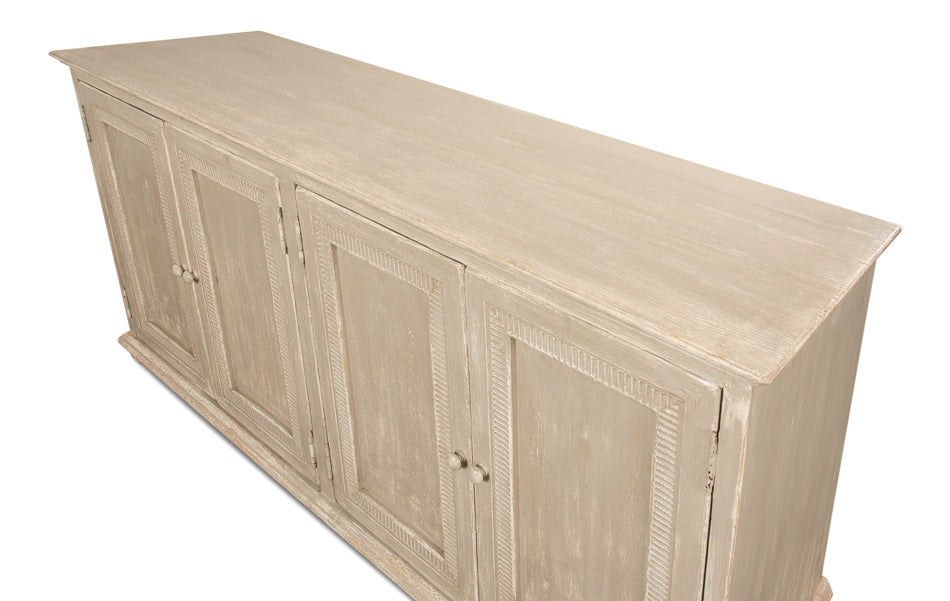 Pie Crust Door Sideboard by Sarreid Ltd - view 3