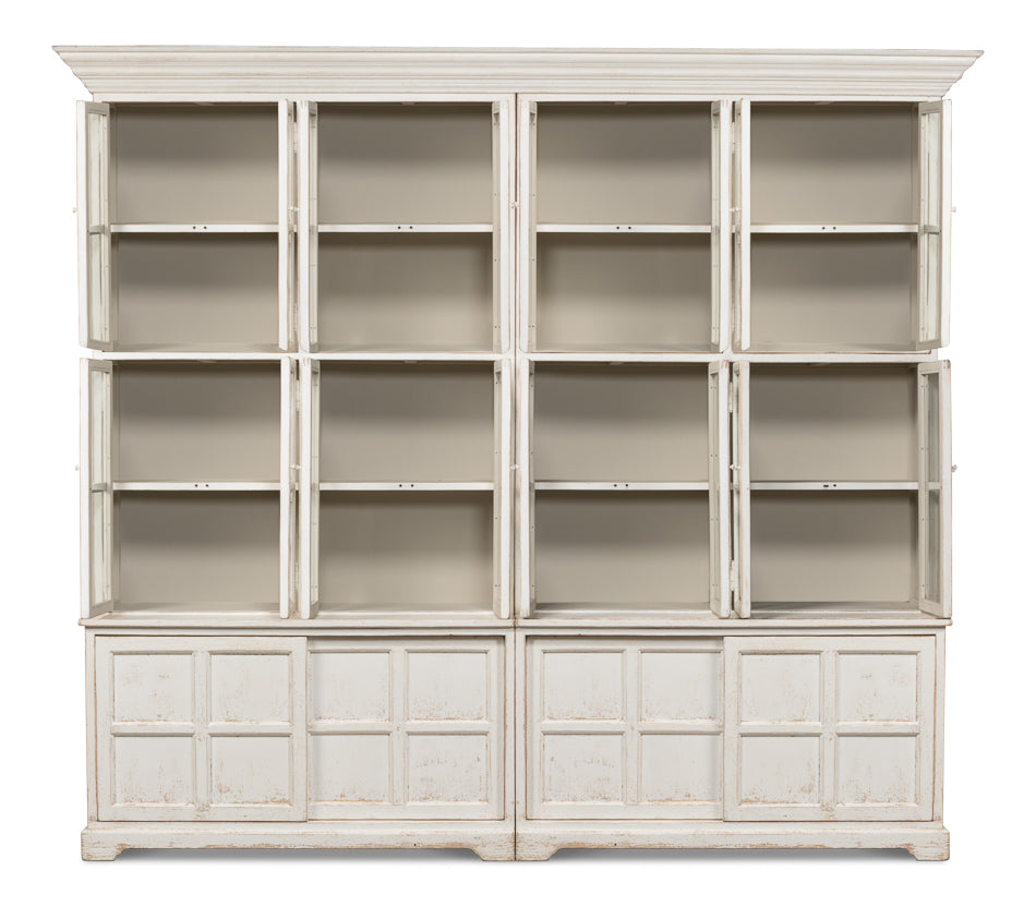 Glass Front Bookcase by Sarreid Ltd - view 3