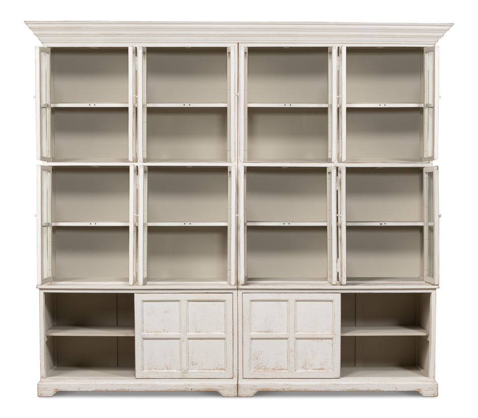 Glass Front Bookcase by Sarreid Ltd - view 4