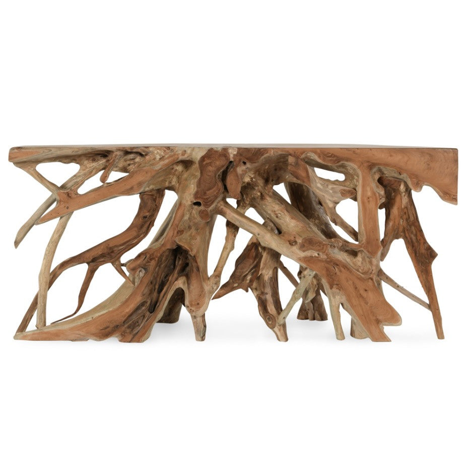 Cypress Teak Root Console Table 70-71"