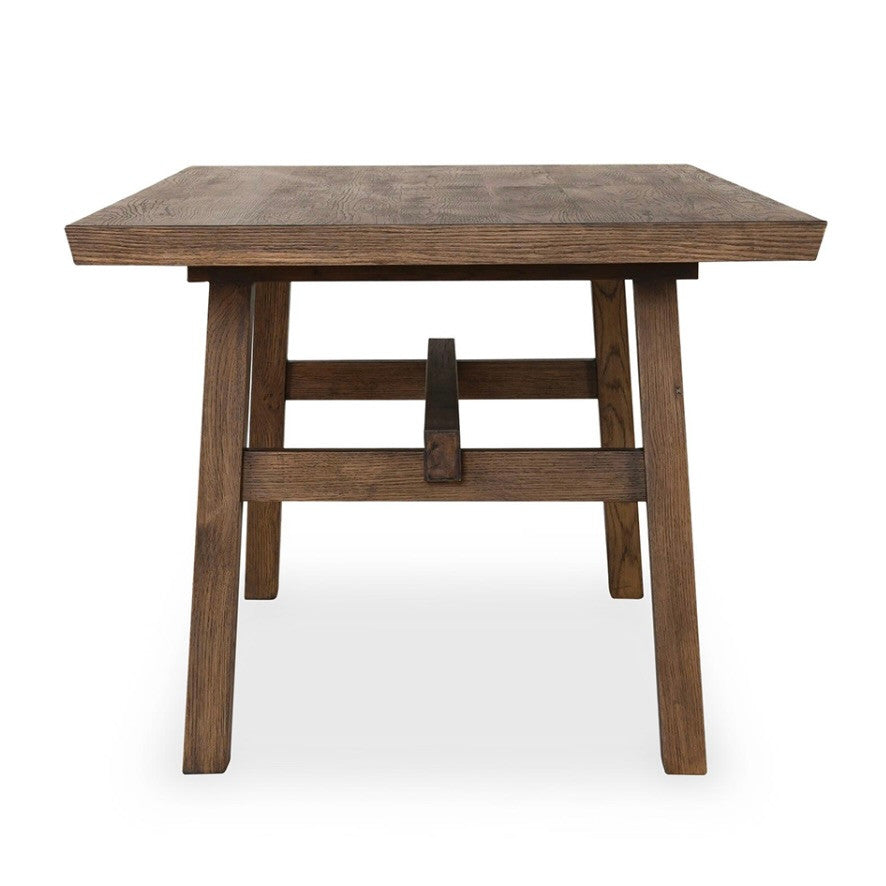 Lazar Reclaimed Oak Rectangular Dining Table 78"