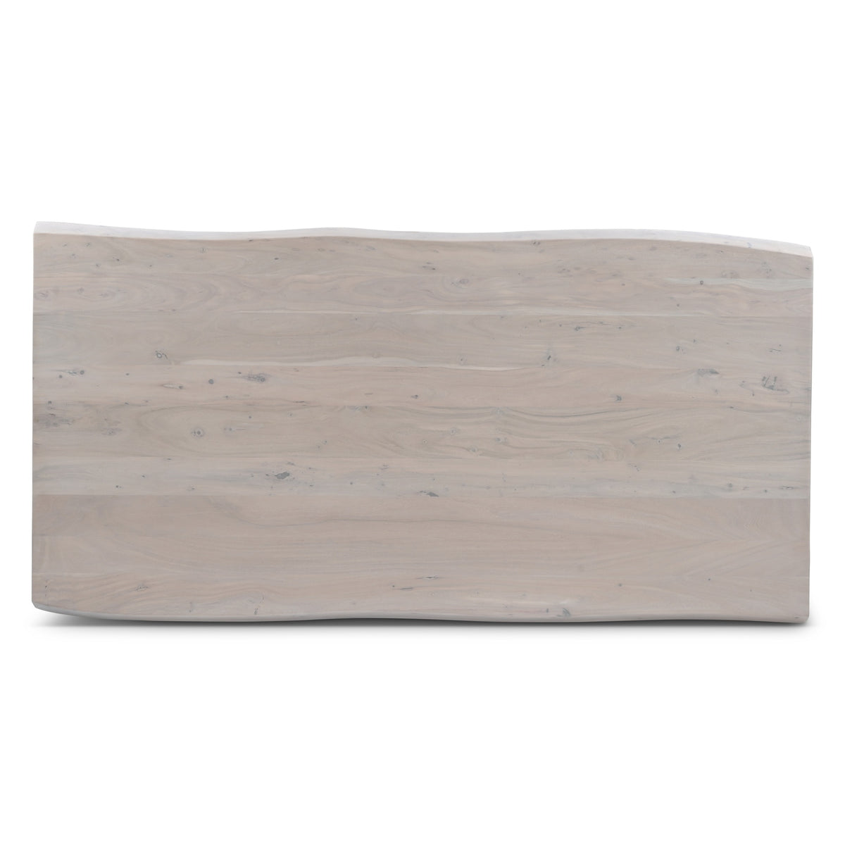 Brooks Dining Table Glass Base 40" x 79" White Wash Top - Clear Glass Base by Urbia - detail 4