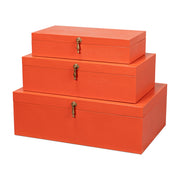 Cosmos Nesting Boxes,S/3 Orangeade by Sarreid Ltd