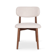 Modern Brazilian - Lucia Side Chair - Harvest Natural Upholstery - Nogal Frame