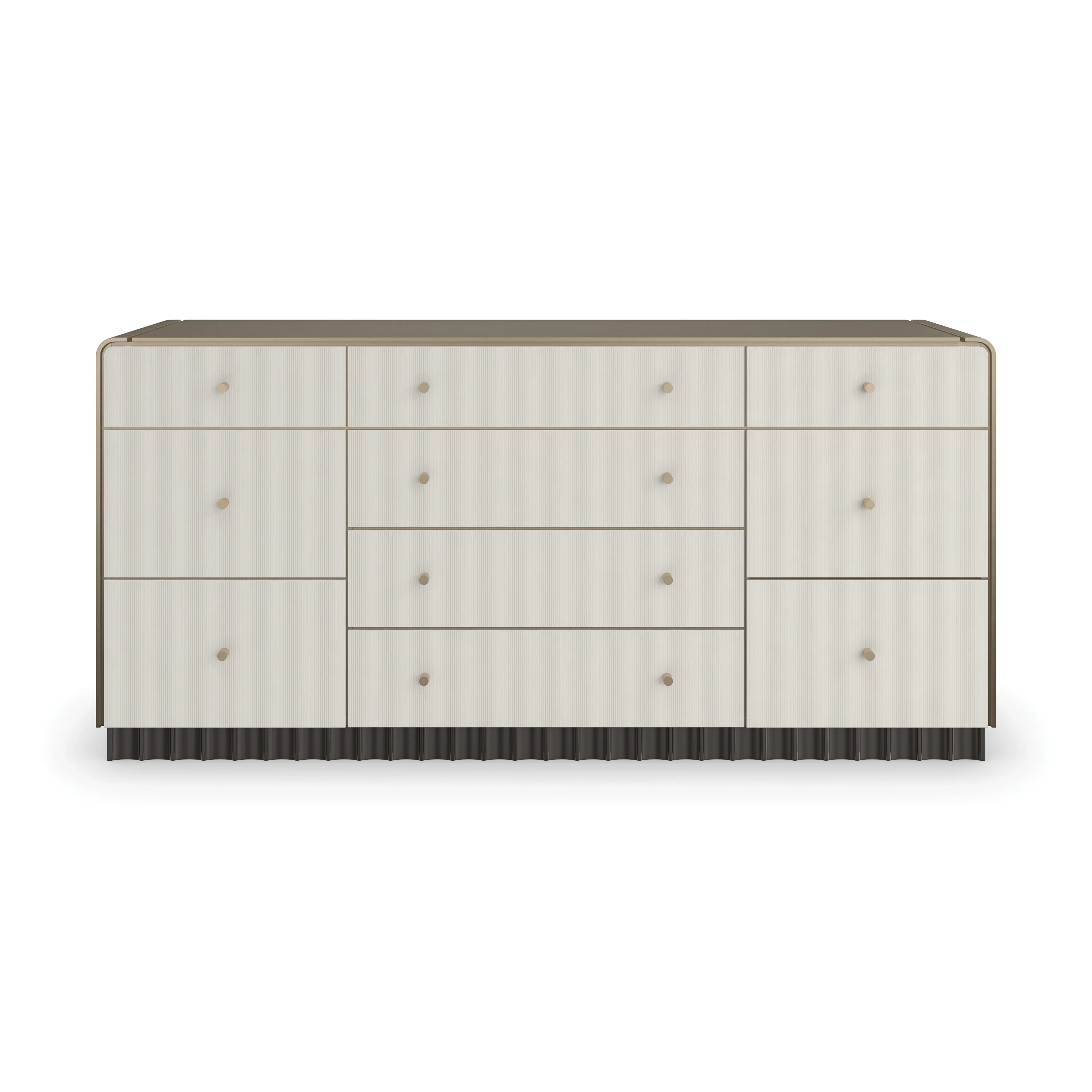 Circadian Brushed Whisper of Gold Paint Dresser 72" by Caracole