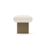 Seta Side Table Craze Brushed Gold 23" by Caracole