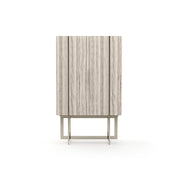 Wish You Were Here Bar Cabinet Light Whisper of Gold 40" by Caracole