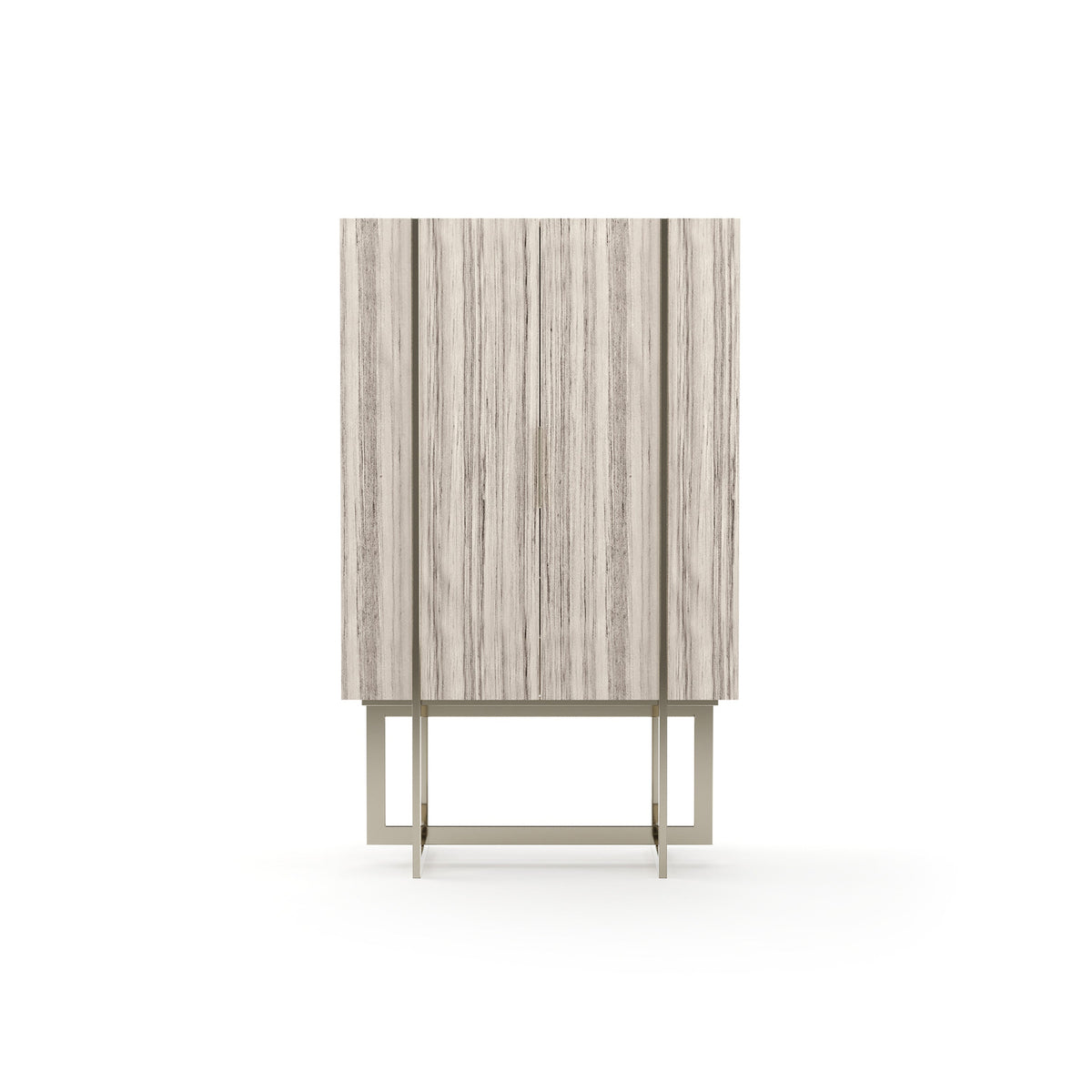 Wish You Were Here Bar Cabinet Light Whisper of Gold 40" by Caracole