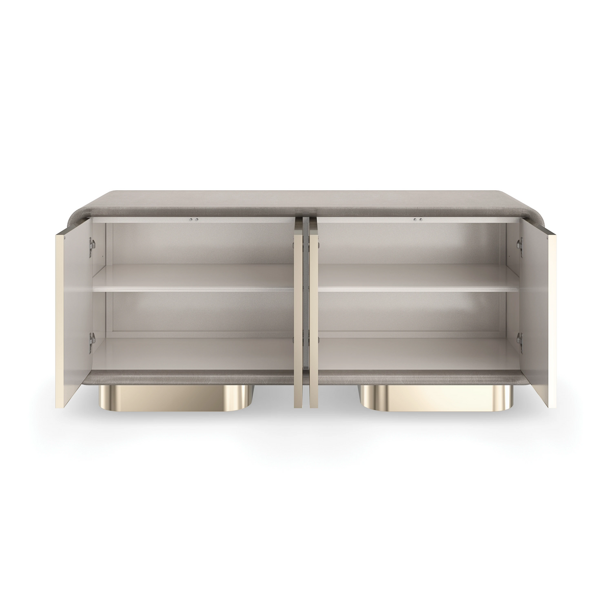 Aero Charcoal Leaf Entertainment Console 68" by Caracole - view 10