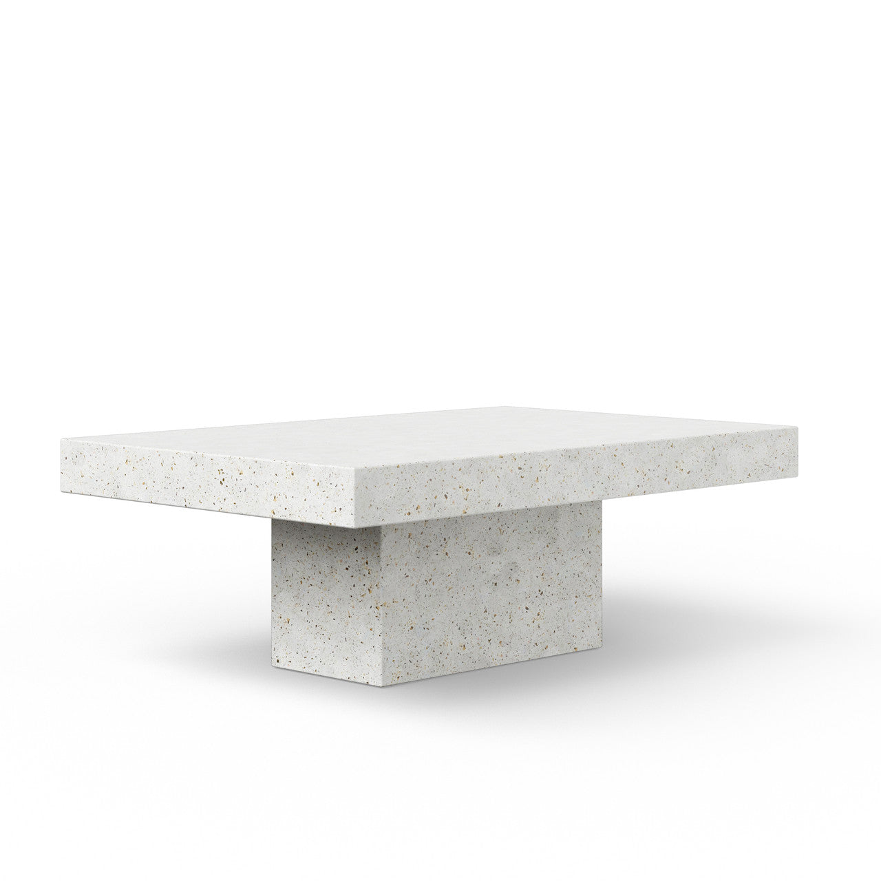 Mixx - Una Rectangle Coffee Table - Ivory Terrazzo