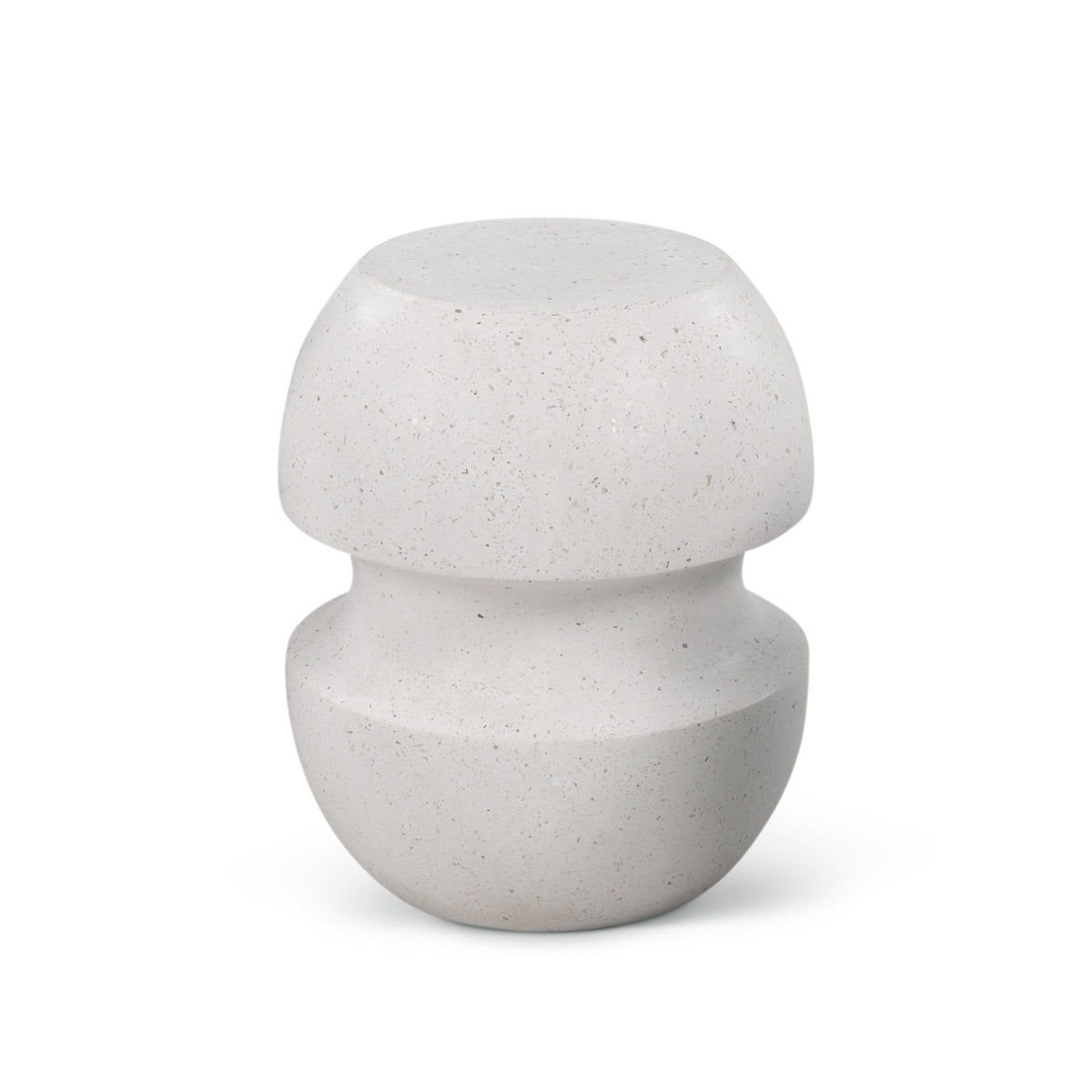 Cyrus Indoor/Outdoor Concrete End Table Ivory Terrazzo by Urbia - detail 2