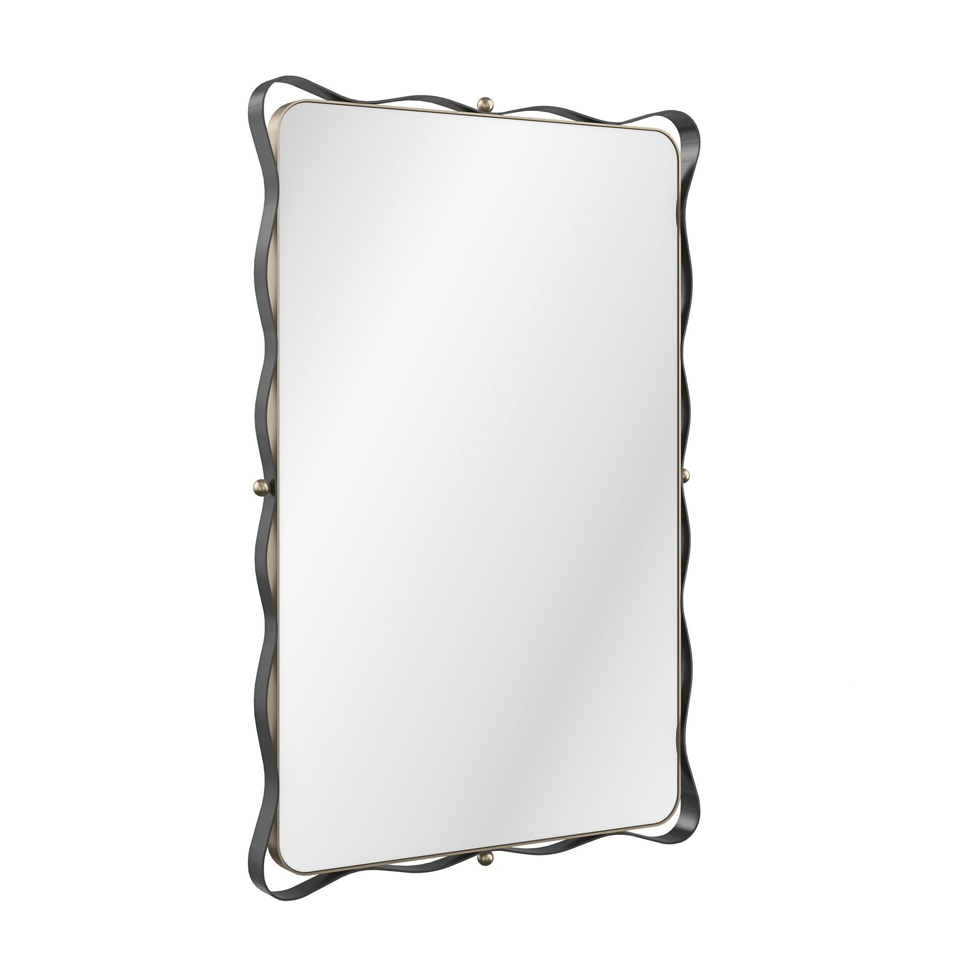 Marseille Brushed Gold Mirror 31" by Caracole - view 3